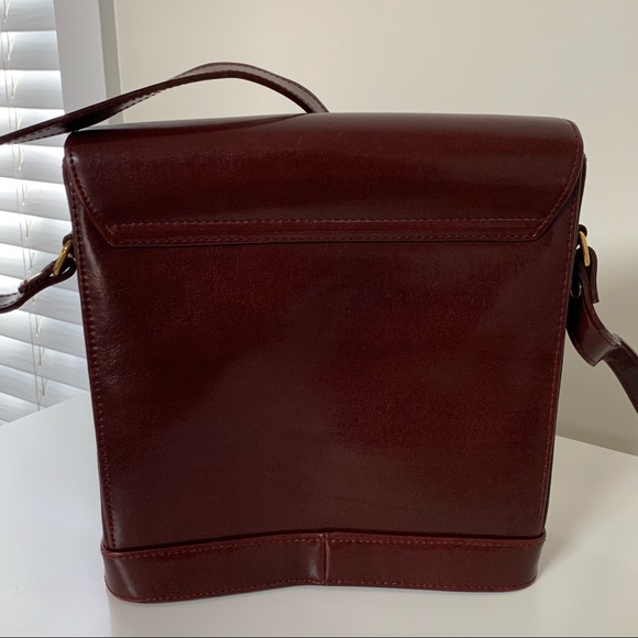 Sold - Vintage Polo Ralph Lauren Burgundy Crossbody Bag - Picture 13 of 15